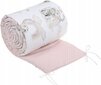 Bērnu gultiņas aizsargs Babymam, 180x30 cm, White/Pink cena un informācija | Bērnu drošības preces | 220.lv