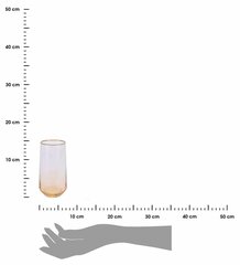 Stiklinė su auksiniu apvadu, 1 vnt. cena un informācija | Glāzes, krūzes, karafes | 220.lv
