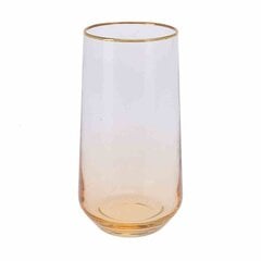 Stiklinė su auksiniu apvadu, 1 vnt. cena un informācija | Glāzes, krūzes, karafes | 220.lv