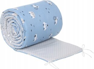 Защита детской кроватки Babymam, 180x30 cm, Blue/Gray цена и информация | Товары для безопасности детей дома | 220.lv