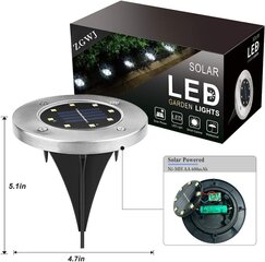 Солнечные наземные LED-фонари ZGWJ, 8 шт. цена и информация | Уличное освещение | 220.lv