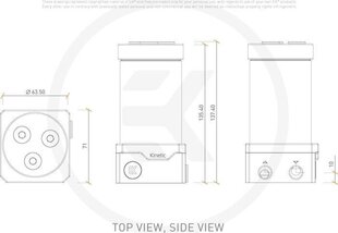 EK Water Blocks EK-Quantum Kinetic TBE 160 DDC Body D-RGB cena un informācija | Ūdens dzesēšana - aksesuāri | 220.lv