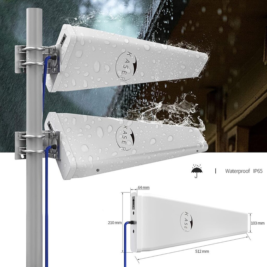 Kaser komplekts LPDA antena cena un informācija | Wi-Fi pastiprinātāji | 220.lv