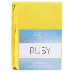 AmeliaHome frotē palags ar gumiju Ruby, 200x200 cm cena un informācija | Palagi | 220.lv