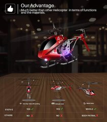 RC helikopters ar augstuma noturēšanu S107H-E cena un informācija | Rotaļlietas zēniem | 220.lv