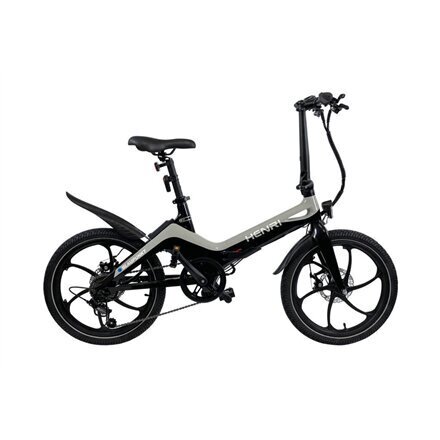 Elektriskais velosipēds Blaupunkt Henri, melns/pelēks cena un informācija | Velosipēdi | 220.lv
