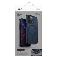 UNIQ etui LifePro Xtreme iPhone 15 Pro 6.1" Magclick Charging ciemnoniebieski|smoke blue цена и информация | Чехлы для телефонов | 220.lv