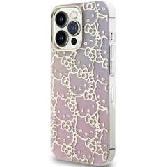 Hello Kitty HKHCP14XHCHPEP iPhone 14 Pro Max 6.7" różowy|pink hardcase IML Gradient Electrop Crowded Kitty Head цена и информация | Чехлы для телефонов | 220.lv