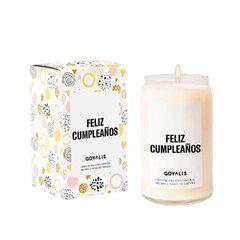 Ароматизированная свеча GOVALIS Feliz Cumpleaños (500 g) цена и информация | Подсвечники, свечи | 220.lv