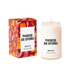 Ароматизированная свеча GOVALIS Paseos de Otoño (500 g) цена и информация | Подсвечники, свечи | 220.lv