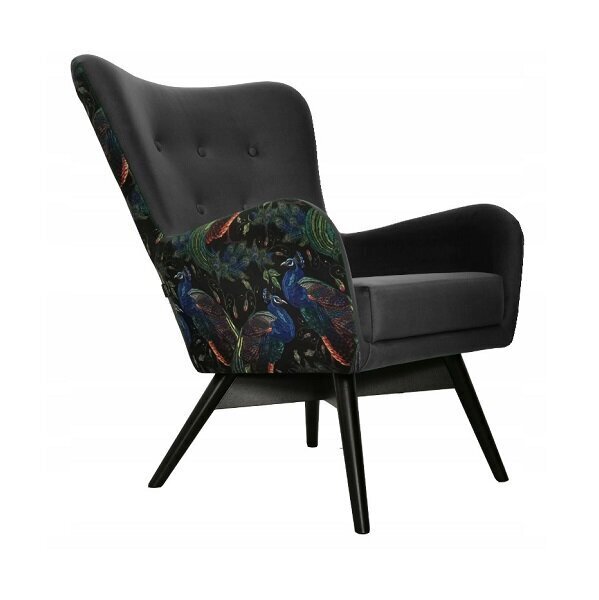 Atzveltnes krēsls Intromit Grenada, melns cena un informācija | Atpūtas krēsli | 220.lv
