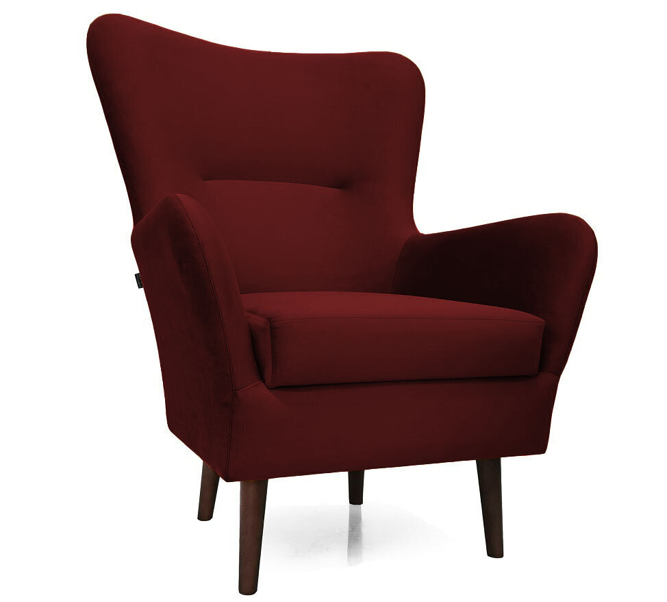 Atzveltnes krēsls Intromit Smooth Scandinavian Camo, sarkans cena un informācija | Atpūtas krēsli | 220.lv