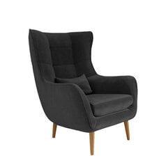 Atzveltnes krēsls Intromit Vaco Velvet, melns cena un informācija | Atpūtas krēsli | 220.lv