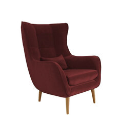 Atzveltnes krēsls Intromit Vaco Velvet, sarkans cena un informācija | Atpūtas krēsli | 220.lv