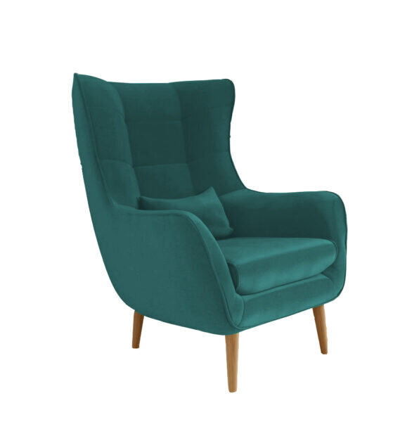 Atzveltnes krēsls Intromit Vaco Velvet, zaļš цена и информация | Atpūtas krēsli | 220.lv