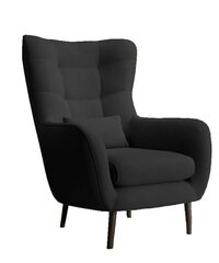 Atzveltnes krēsls Intromit Vaco, melns цена и информация | Кресла в гостиную | 220.lv