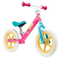 Līdzsvara velosipēds Seven Minnie Mouse 12", balts/zils/rozā cena un informācija | Balansa velosipēdi | 220.lv