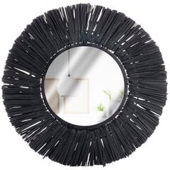 Sienas spogulis Home Styling Collection, melns cena un informācija | Spoguļi | 220.lv