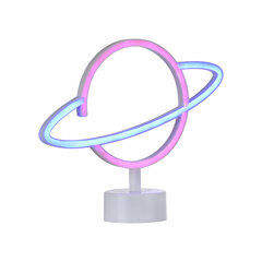 LeuchtenDirekt galda lampa Neon Saturn kaina ir informacija | Galda lampas | 220.lv