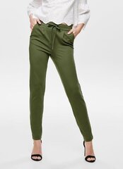 Only Sievietes Onlpoptrash Easy Colour Pnt Noos 15115847 Relaxed Fit Trousers Zaļš Olive XL/30 cena un informācija | Bikses sievietēm | 220.lv