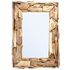 Spogulis Vilde, 69x48,5 cm, brūns cena un informācija | Spoguļi | 220.lv