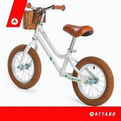 Divriteņu līdzsvara velosipēds Attabo, balts cena un informācija | Balansa velosipēdi | 220.lv