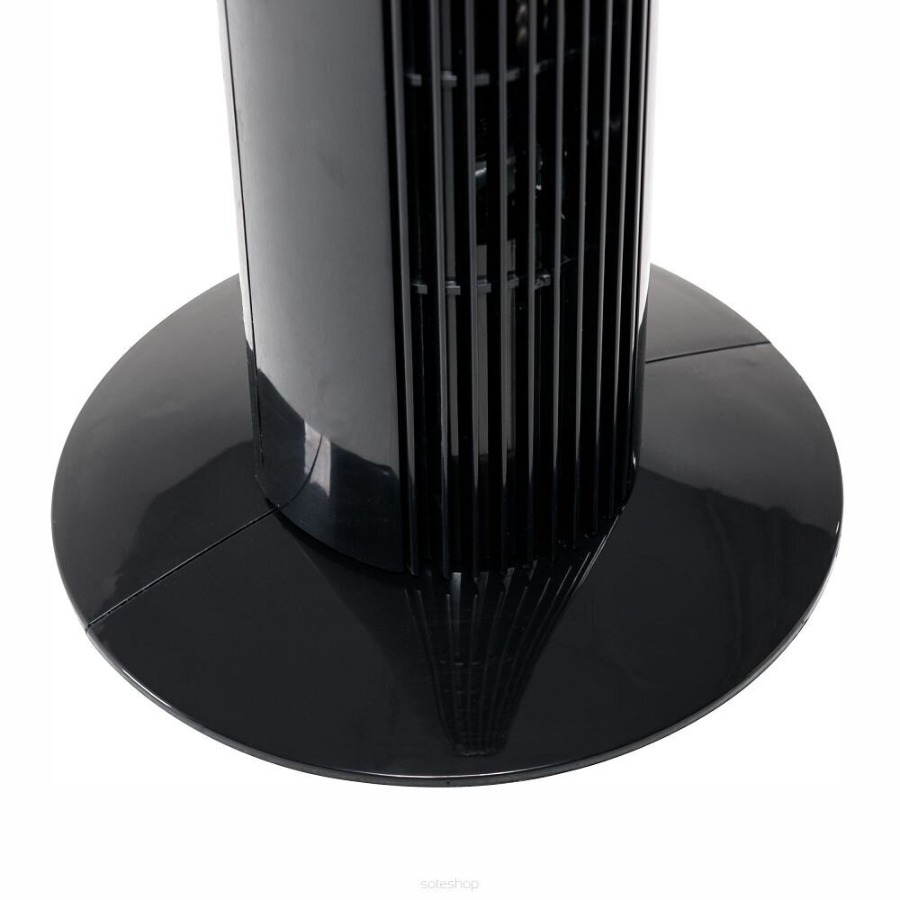 Grīdas ventilators 74cm ar tālvadības pulti, Black Tower, 75 W cena un informācija | Ventilatori | 220.lv