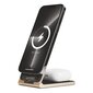 Guess Aluminum Desktop Wireless Magnetic Charger 2in1 4G Pattern Black cena un informācija | Lādētāji un adapteri | 220.lv