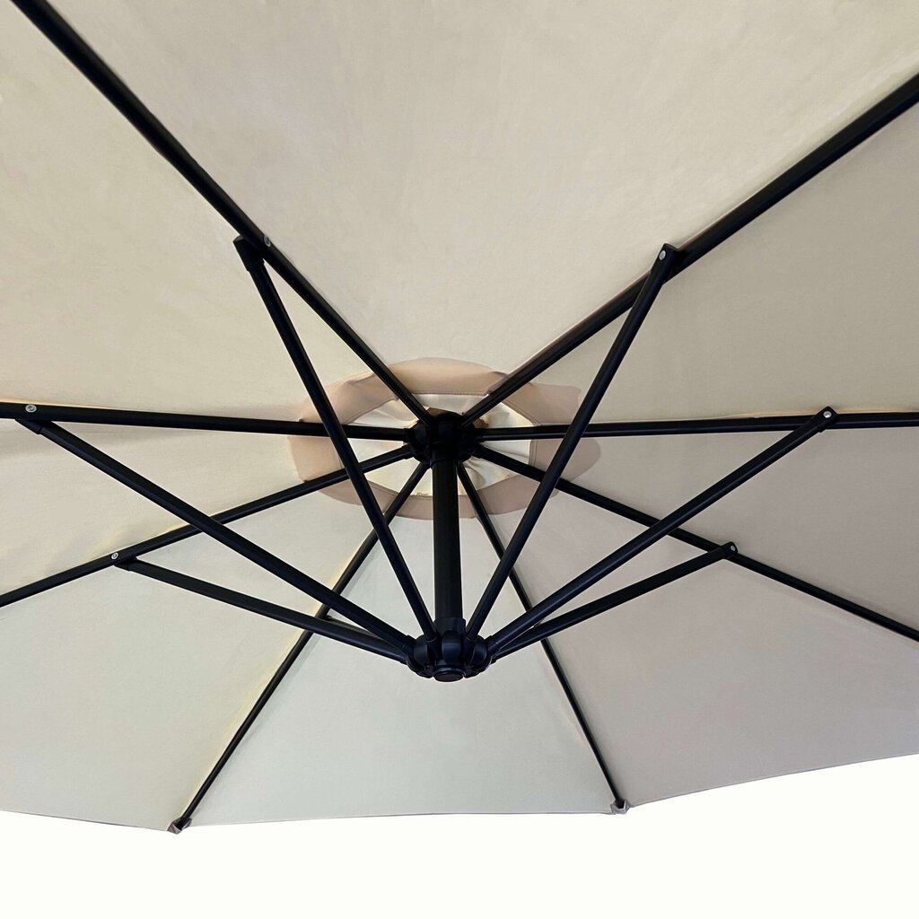 Dārza lietussargs Akord Aster, smilšu krāsas cena un informācija | Saulessargi, markīzes un statīvi | 220.lv
