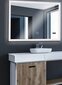 Vannas istabas spogulis LED, 80x60cm cena un informācija | Vannas istabas spoguļi | 220.lv