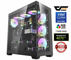 Core i7-14700F 16GB 1TB SSD RTX 4070 Ti 12GB NoOs cena un informācija | Stacionārie datori | 220.lv