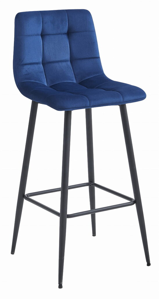 2 krēslu komplekts Leobert Arceto, zils/melns cena un informācija | Virtuves un ēdamistabas krēsli | 220.lv