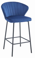 2 krēslu komplekts Leobert Gatta, zils/melns cena un informācija | Virtuves un ēdamistabas krēsli | 220.lv