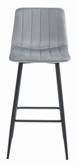 2 krēslu komplekts Leobert Pozza, pelēks/melns cena un informācija | Virtuves un ēdamistabas krēsli | 220.lv