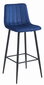 2 krēslu komplekts Leobert Pozza, zils/melns cena un informācija | Virtuves un ēdamistabas krēsli | 220.lv