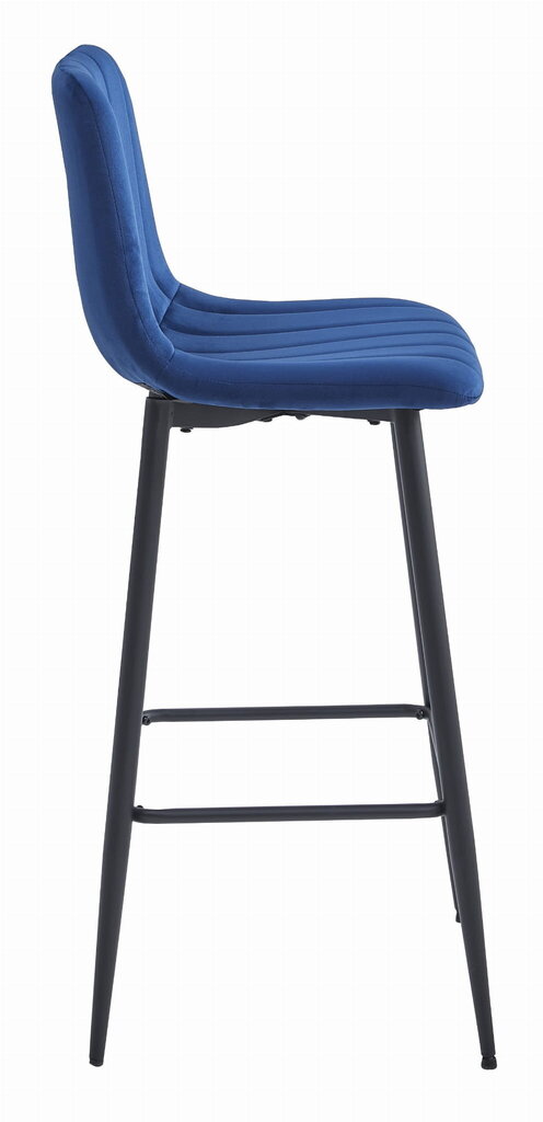 2 krēslu komplekts Leobert Pozza, zils/melns cena un informācija | Virtuves un ēdamistabas krēsli | 220.lv
