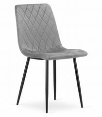 Комплект из 2-х стульев Leobert Turin, серый/черный цена и информация | Стулья для кухни и столовой | 220.lv