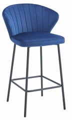 Krēsls Leobert Gatta, zila/melna cena un informācija | Virtuves un ēdamistabas krēsli | 220.lv