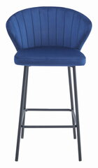 Krēsls Leobert Gatta, zila/melna cena un informācija | Virtuves un ēdamistabas krēsli | 220.lv