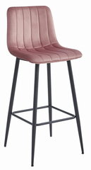 Krēsls Leobert Pozza, rozā/melna cena un informācija | Virtuves un ēdamistabas krēsli | 220.lv