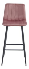 Krēsls Leobert Pozza, rozā/melna cena un informācija | Virtuves un ēdamistabas krēsli | 220.lv