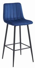 Krēsls Leobert Pozza, zila/melna cena un informācija | Virtuves un ēdamistabas krēsli | 220.lv