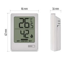 Digitālais termometrs - higrometrs E0345 cena un informācija | Meteostacijas, āra termometri | 220.lv