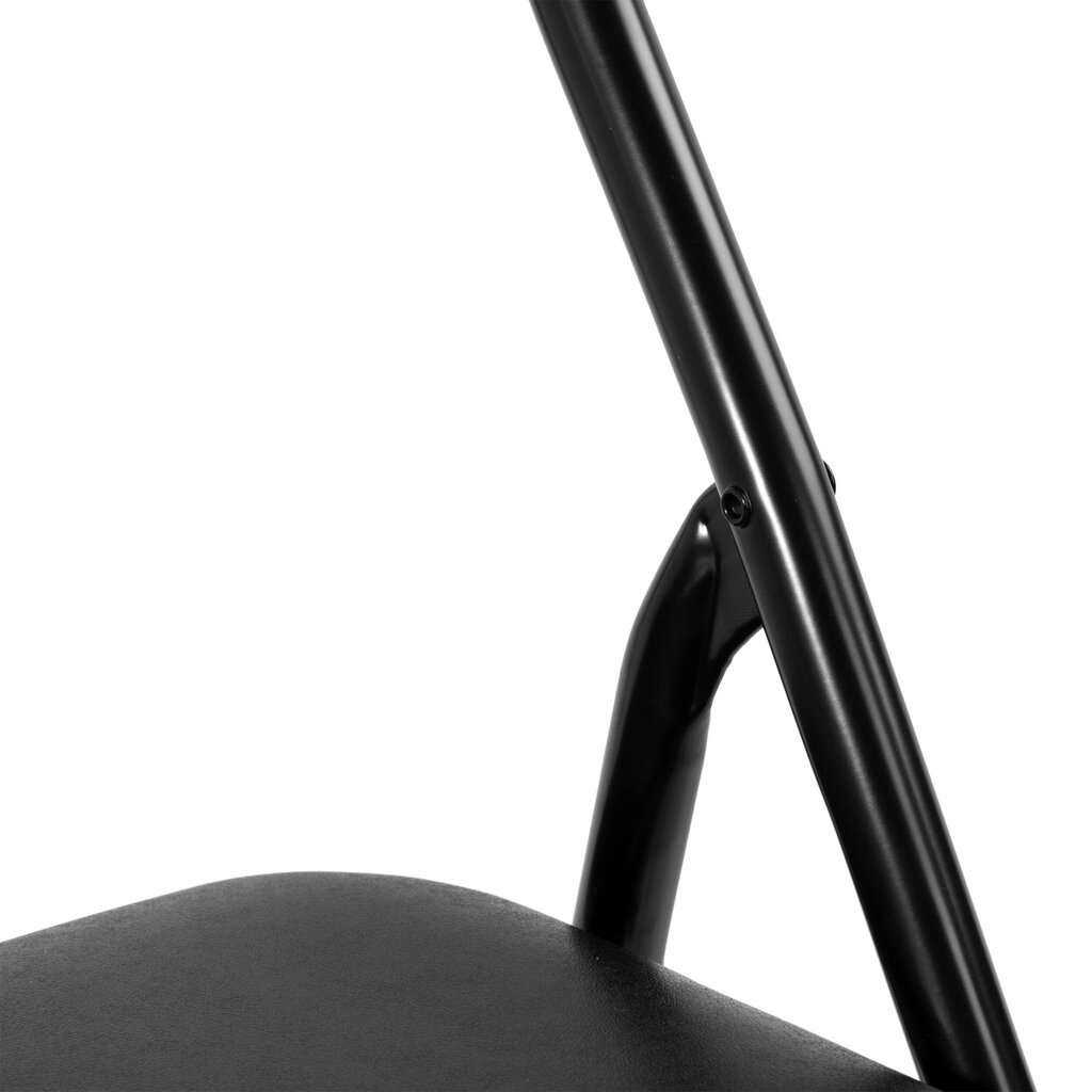 Saliekamais krēsls Basico, melns cena un informācija | Virtuves un ēdamistabas krēsli | 220.lv