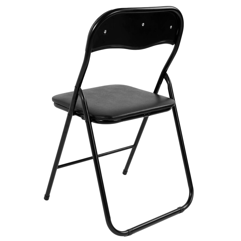 Saliekamais krēsls Basico, melns cena un informācija | Virtuves un ēdamistabas krēsli | 220.lv