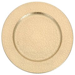 Декоративная тарелка, 33 см, золотая цена и информация | Посуда, тарелки, обеденные сервизы | 220.lv