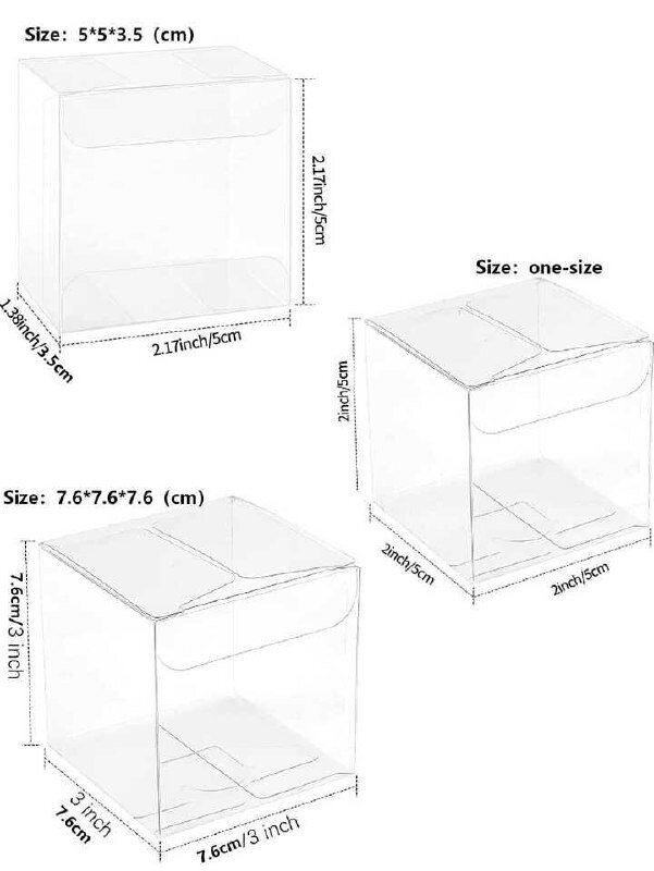 Caurspīdīgas kastes dāvanām Electronics LV-428, 10 gab. цена и информация | Dāvanu saiņošanas materiāli | 220.lv