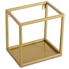 Полка настенная металлическая золотая 20 см цена и информация | Полки | 220.lv