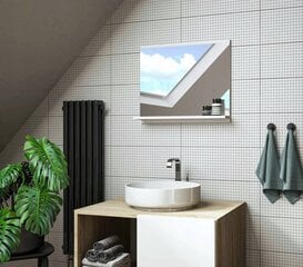 Vannas istabas spogulis Domtech Basic, balts цена и информация | Зеркала в ванную | 220.lv