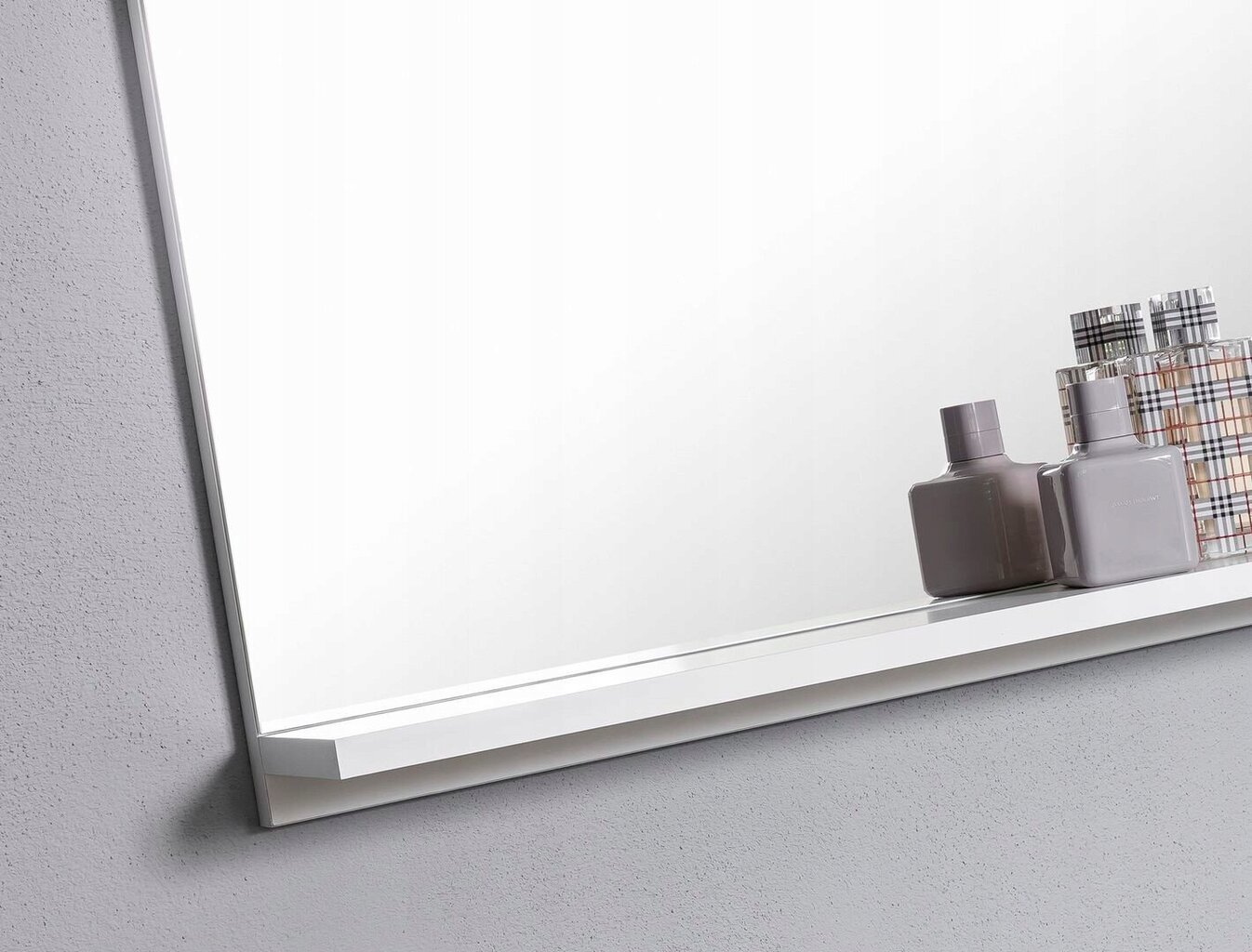 Vannas istabas spogulis Domtech Basic, balts cena un informācija | Vannas istabas spoguļi | 220.lv